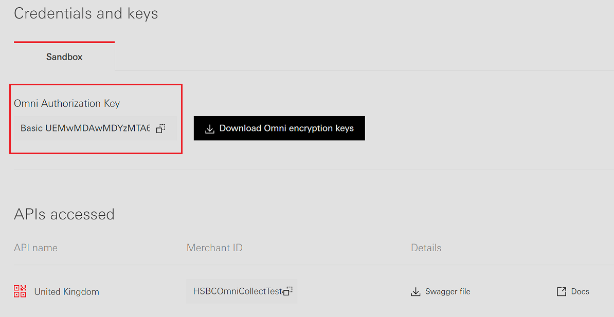 Omni Authorization Key